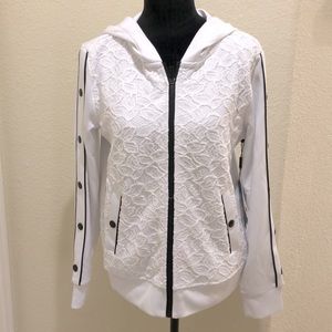 KARL LAGERFELD HOODIE ZIP SWEATSHIRT SIZE SMALL NWT